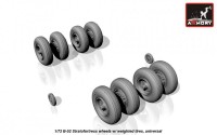 AR AW72316   1/72 B-52 Stratofortress wheels, weighted (attach2 17306)